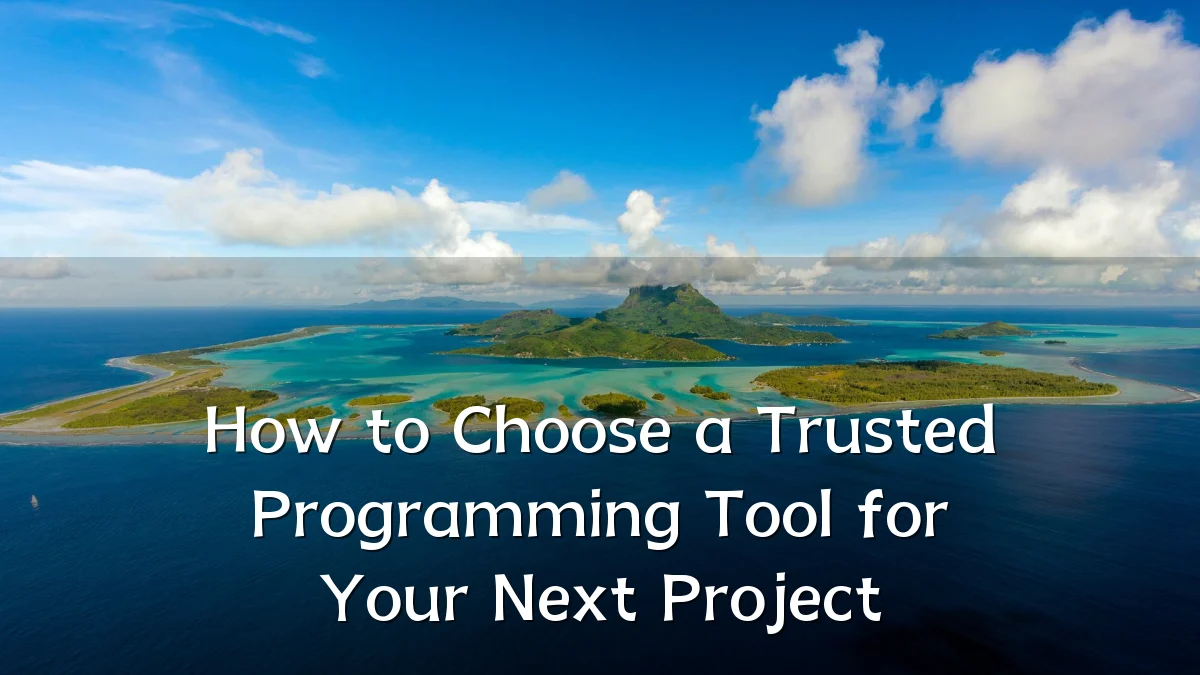 How to Choose a Trusted Programming Tool for Your Next Project