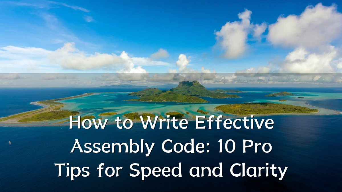 How to Write Effective Assembly Code: 10 Pro Tips for Speed and Clarity