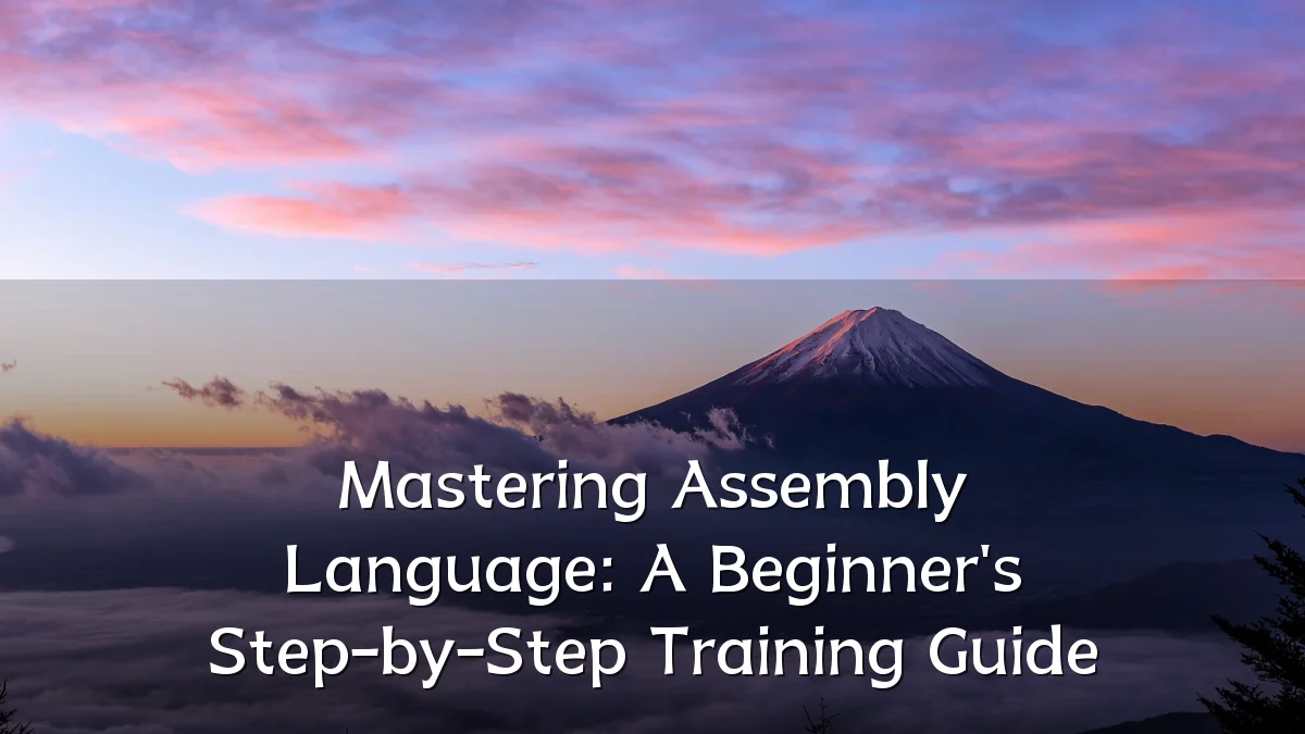 Mastering Assembly Language: A Beginner's Step-by-Step Training Guide