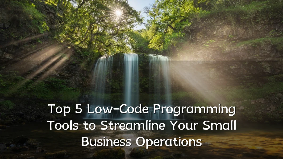 Top 5 Low-Code Programming Tools to Streamline Your Small Business Operations