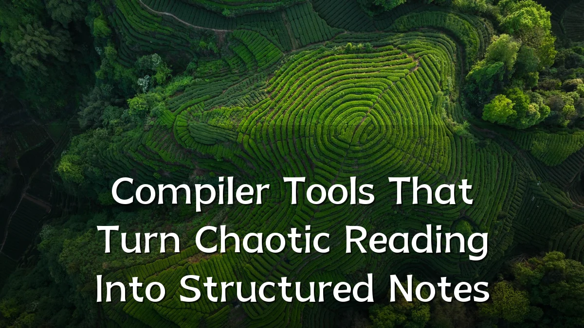 Compiler Tools That Turn Chaotic Reading Into Structured Notes