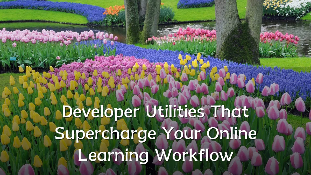 Developer Utilities That Supercharge Your Online Learning Workflow
