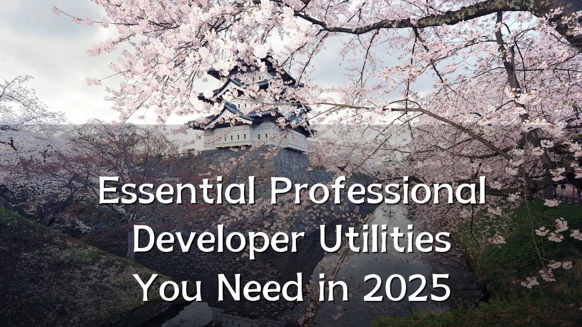 Essential Professional Developer Utilities You Need in 2025