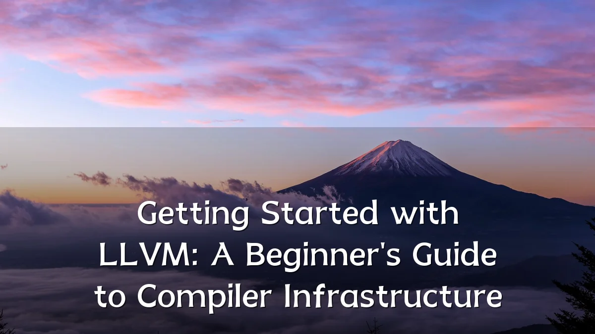 Getting Started with LLVM: A Beginner's Guide to Compiler Infrastructure