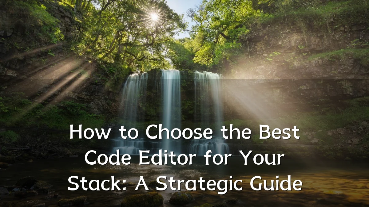 How to Choose the Best Code Editor for Your Stack: A Strategic Guide