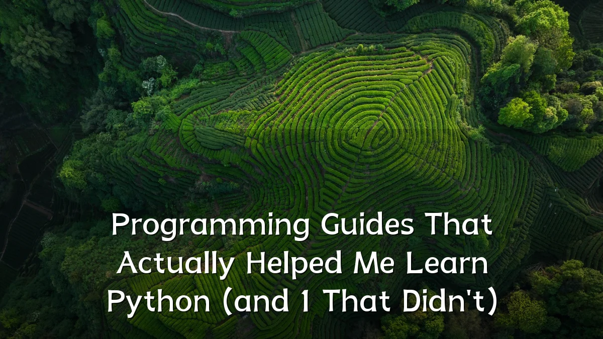 Programming Guides That Actually Helped Me Learn Python (and 1 That Didn't)