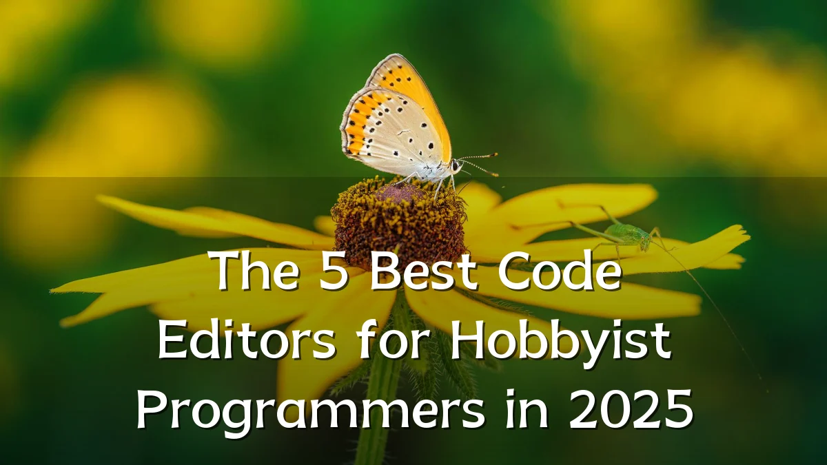 The 5 Best Code Editors for Hobbyist Programmers in 2025