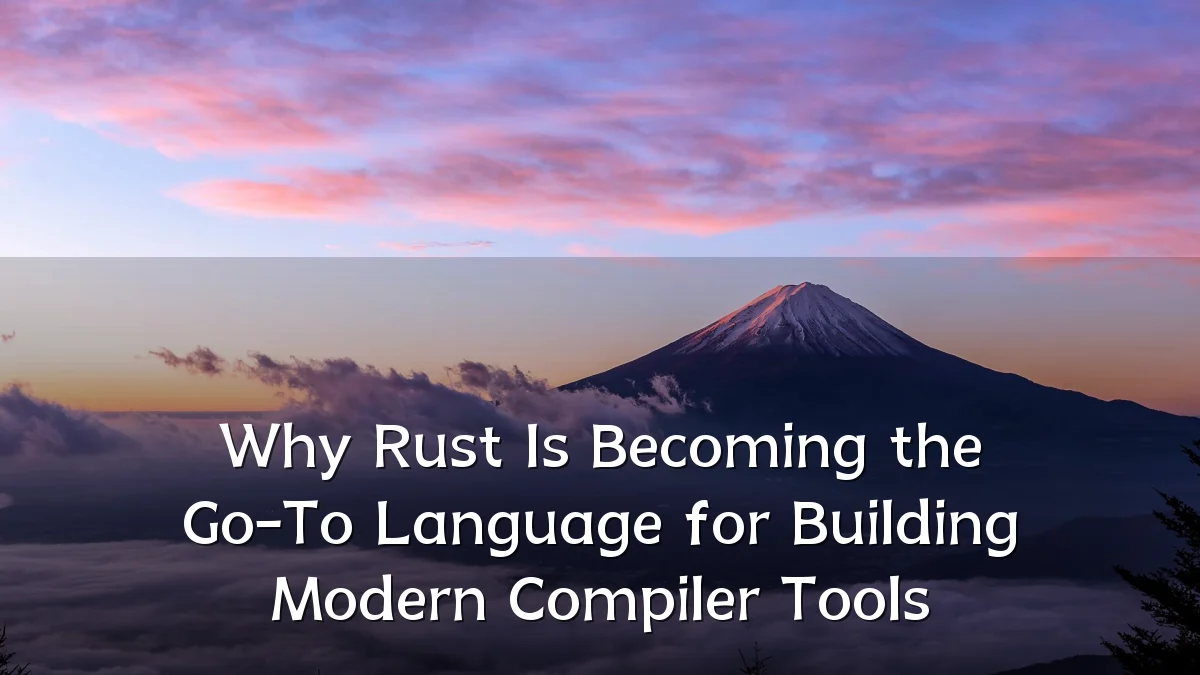 Why Rust Is Becoming the Go-To Language for Building Modern Compiler Tools